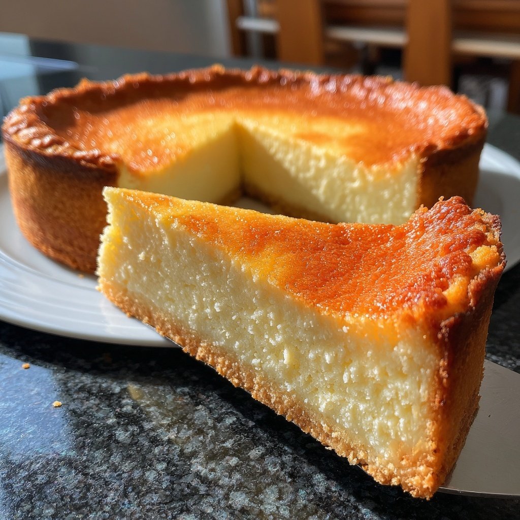 Käsekuchen mit Zitronenboden