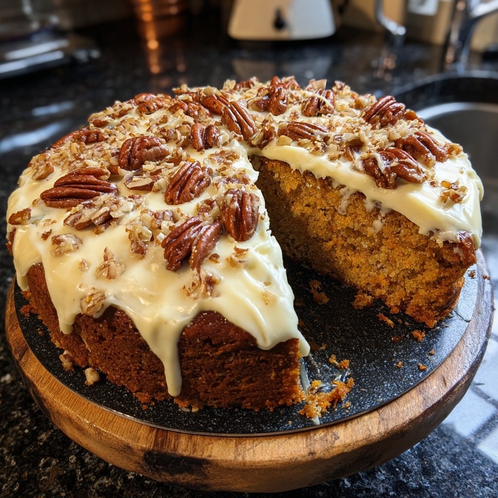 Karottenkuchen Mit Apfel Stücken