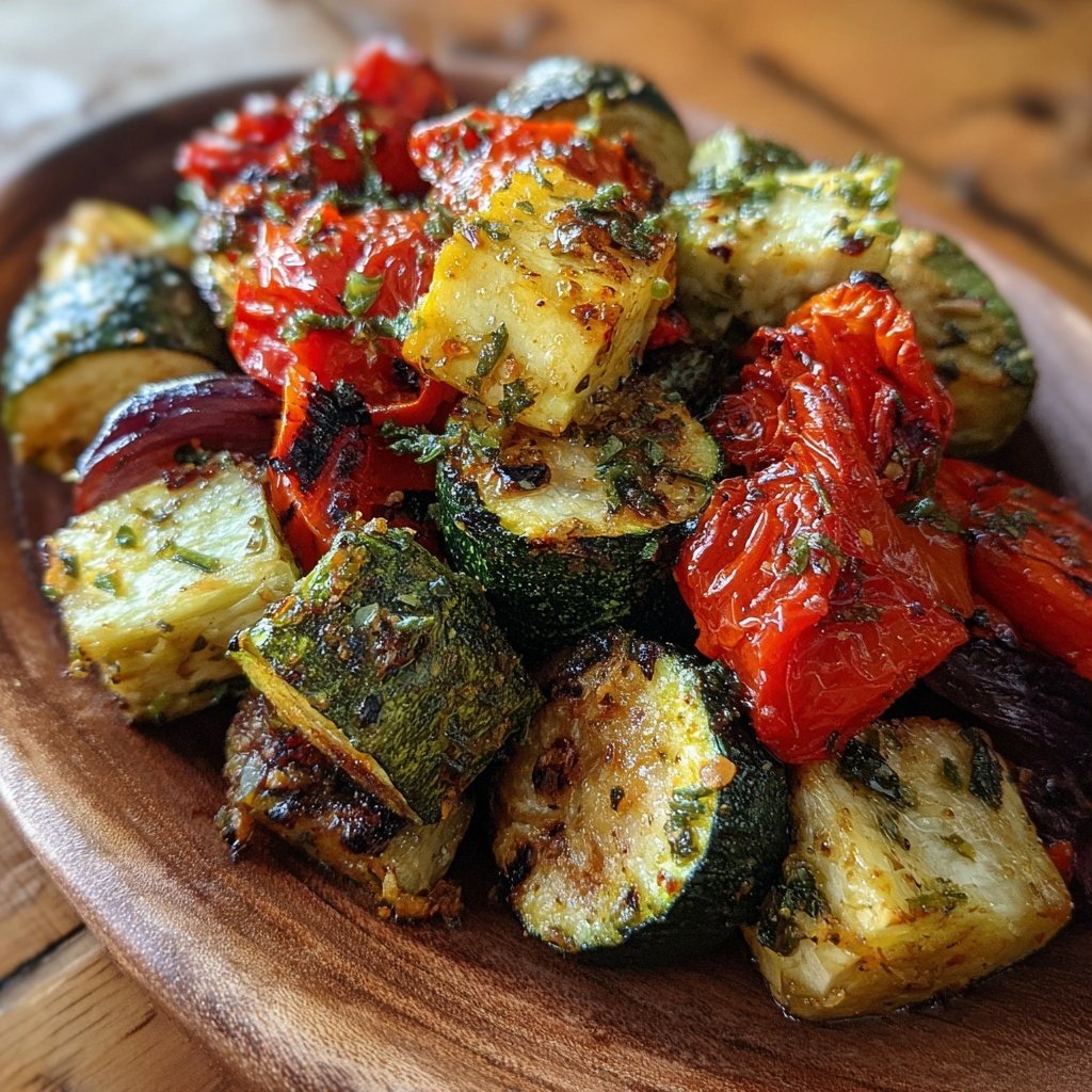 Grill Beilagen Mit Zucchini Würfeln