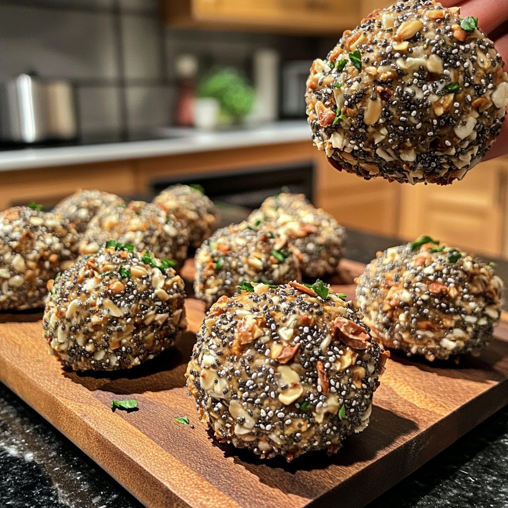 Protein Bällchen mit Chiasamen