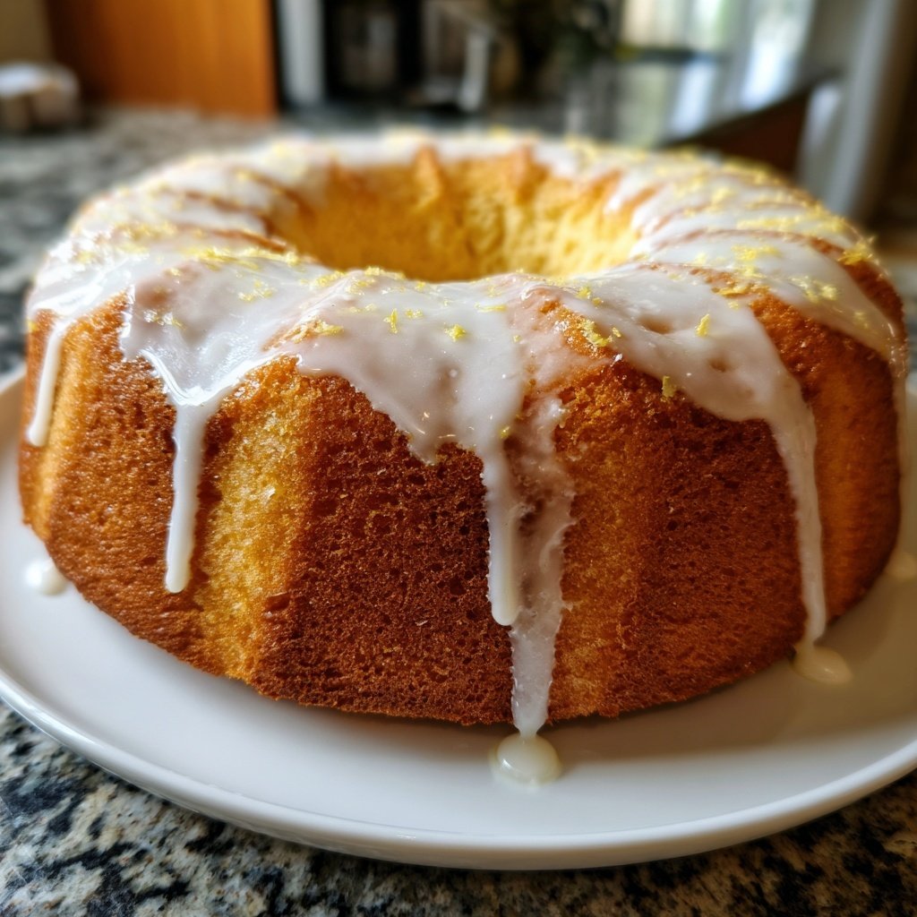 Zitronenkuchen mit Zitronenquark