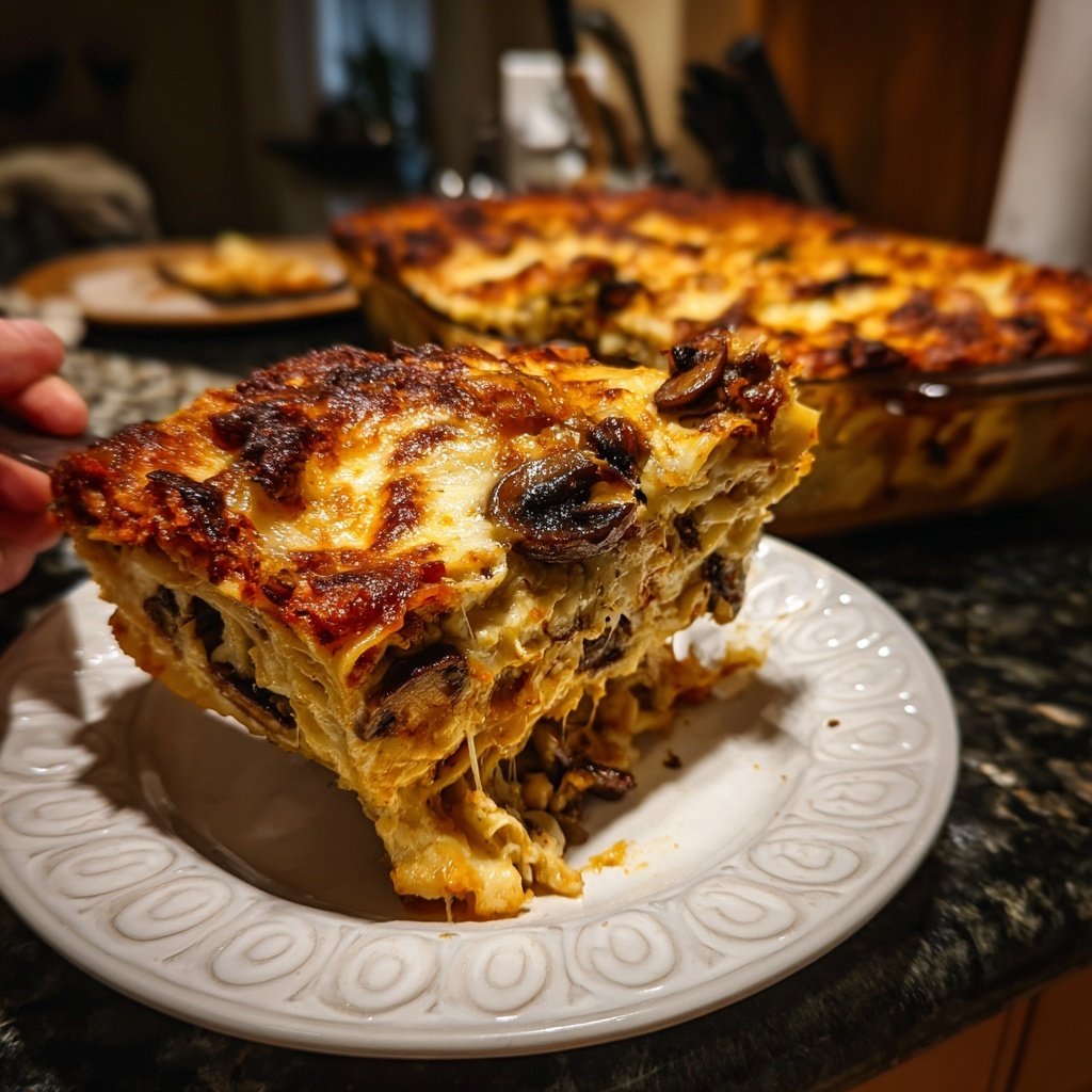Lasagne mit Pilzen